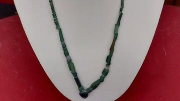 Romain antique, Empire Verre Collier de perles de verre