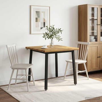 vidaXL Vierkante Eettafel 80 x 80 x 75 cm Massief Acacia, Huis en Inrichting, Verzenden, Nieuw