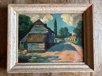 Jacques Van Rooten (XX) - Boerderij met bomen