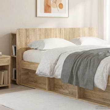 vidaXL Hoofdeinde Kast met opslag Sonoma Eiken Bewerkt hout, Verzenden