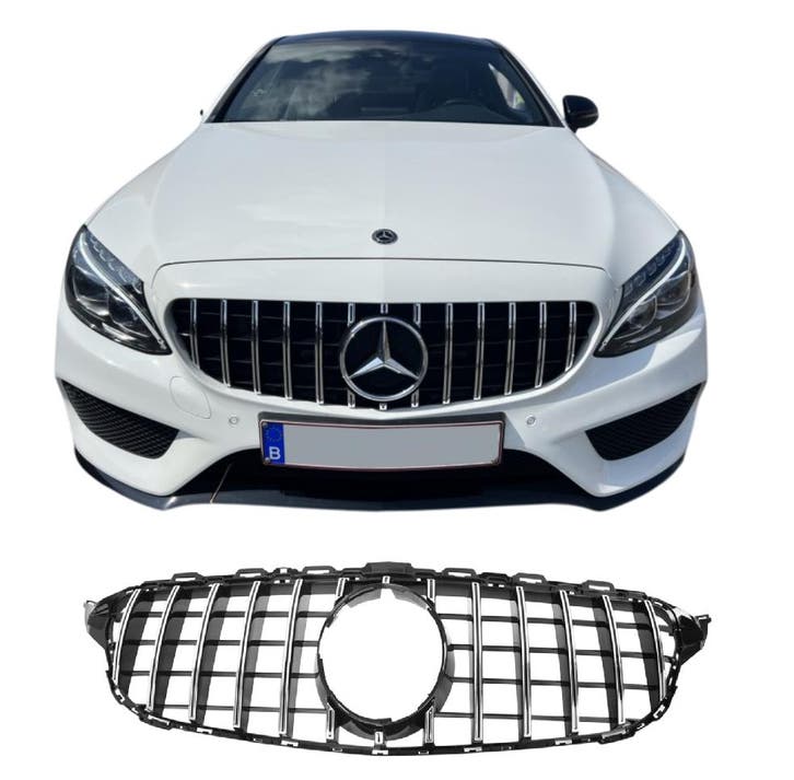 Grill | geschikt voor Mercedes-Benz C-Klasse W205 2014-2018, Auto-onderdelen, Carrosserie, Nieuw, Mercedes-Benz, Verzenden