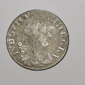 France. Louis XIV (1643-1715). 4 Sols 1676-D, Vimy (Sans