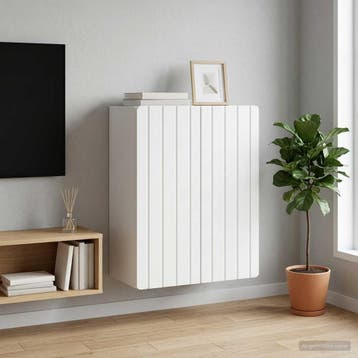 vidaXL Wandkast Wit 59 x 31 x 64 cm Bewerkt hout, Verzenden, Nieuw