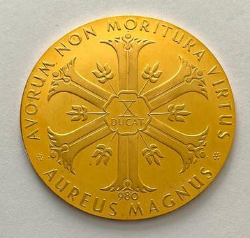 Allemagne. 10 Dukat 1958: Aureus Magnus - 800 Jahre München
