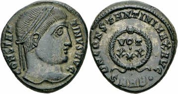 Roemisches Kaiserreich Constantine I Follis Heraclea 324..., Verzenden