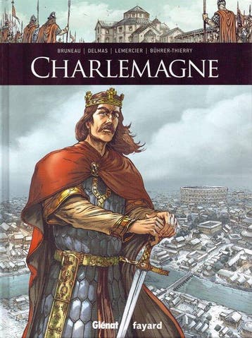 Charlemagne + dédicace - C - 1 Album - Herdruk - 2021, Livres, BD