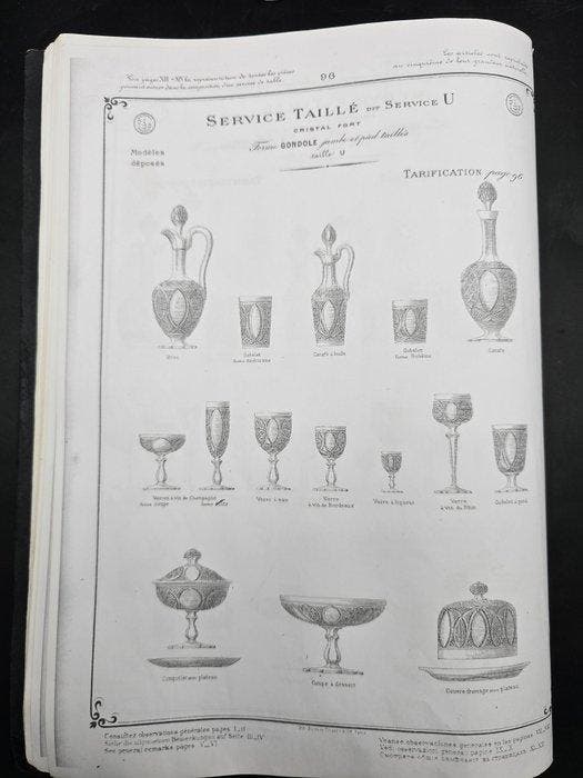 Baccarat - Drinkservies voor 6 (32) - Service U. - Kristal, Antiek en Kunst, Antiek | Meubels | Tafels
