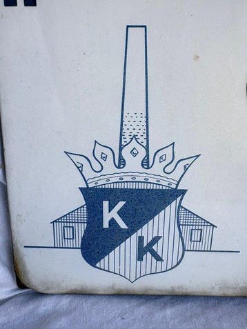 De Kroonkampen – Groot Emaille Reclamebord – Chemisch