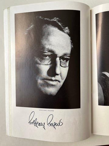 Festival de Bayreuth Siegfried - programme dédicacé par