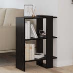 vidaXL Boekenplank Zwart Eiken 52 x 25 x 71,5 cm Bewerkt, Huis en Inrichting, Kasten | Boekenkasten, Verzenden, Nieuw