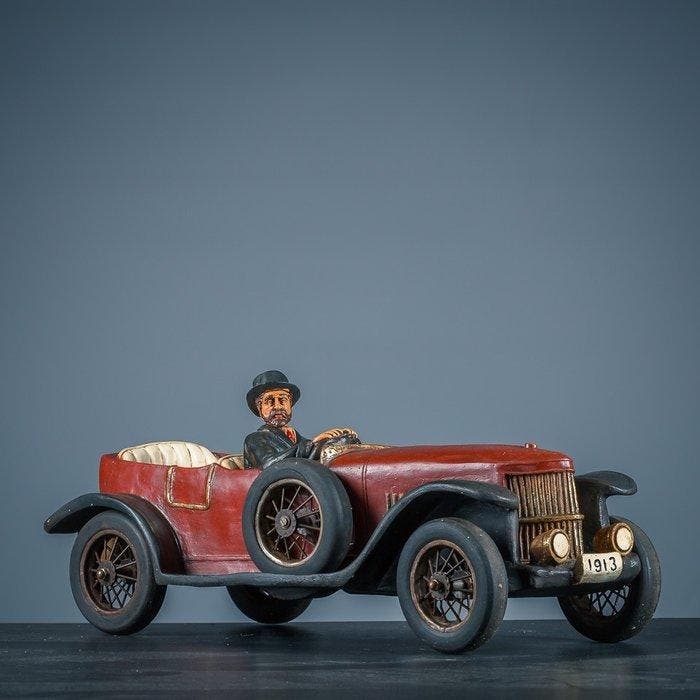 Figure - Four seater - antiek model - polyrésine, Antiquités & Art, Curiosités & Brocante