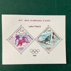 Monaco 1980 - Speciale blok : Olympische Spelen in Lake, Gestempeld