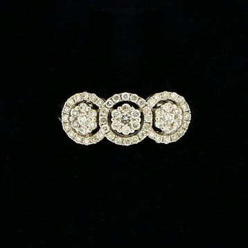 Zonder minimumprijs - Ring - 18 karaat Witgoud - 0.55ct. tw., Nieuw