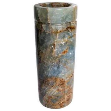 Dodo Vintage Massive Vintage Marmorvase In Mintgrün Und, Verzenden, Gebruikt, Beige