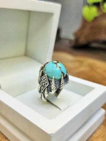 Zilver - Ring - Natuurlijke Turkoois