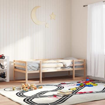 vidaXL Kinderbedframe massief grenenhout 75x190 cm, Huis en Inrichting, Verzenden, Nieuw