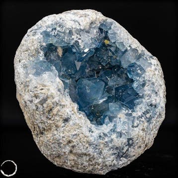 Natuurlijke celestiet-druse – Hemelsblauwe schat uit de