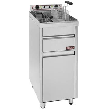 Friteuse | Elektrisch | 10+10L | 7.3kW (400V) | Aftapkranen, Verzenden