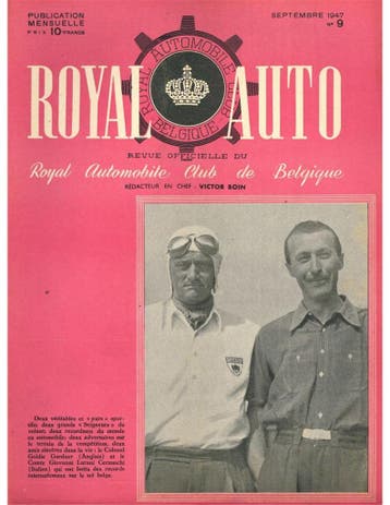 1947 ROYAL AUTO, REVUE OFFICIELLE DU ROYAL AUTOMOBIL CLUB