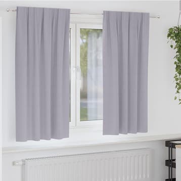 vidaXL Blackout Gordijnen met Ringen 2 st Metaalgrijs 175 x, Verzenden, Nieuw