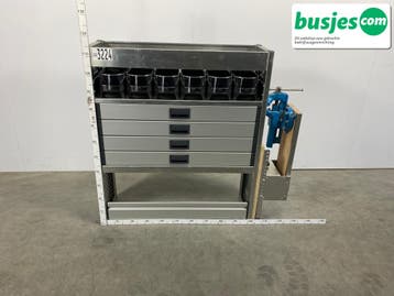 Aluca bedrijfswageninrichting 1010x320x1150mm (3224), Verzenden, Gebruikt