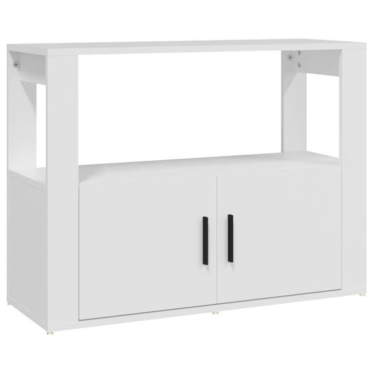 Dressoir Wit 80cm | Retour Deal | Nu voor de helft weg!, Huis en Inrichting, Kasten | Dressoirs, 50 tot 100 cm, 25 tot 50 cm, Met plank(en)