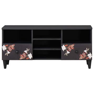 vidaXL Opbergkasten Multikleur 100 x 33,5 x 46 cm Massief, Huis en Inrichting, Verzenden, Nieuw