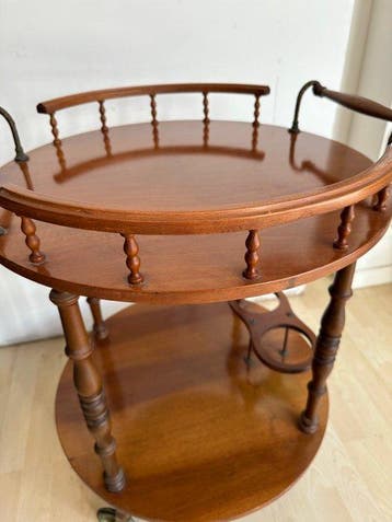 Serveerwagen - Hout - Italiaans ontwerp, Antiek en Kunst, Curiosa en Brocante