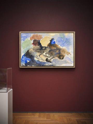 René Mels (1909-1977) - Composition abstraite aquarelle, Antiek en Kunst