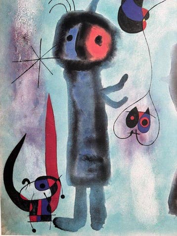 Joan Miro (1893-1983) - Loiseau au regard calme, Antiek en Kunst