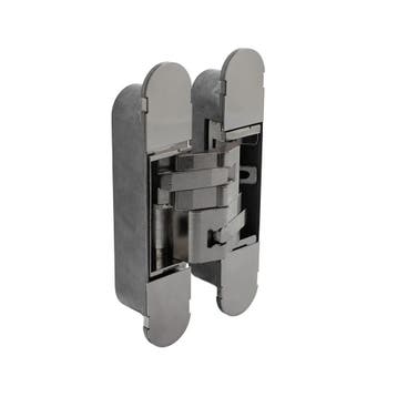 Scharnier 160x32mm onzichtbaar nikkel 3D verstelbaar - vo..., Ophalen of Verzenden, Scharnier
