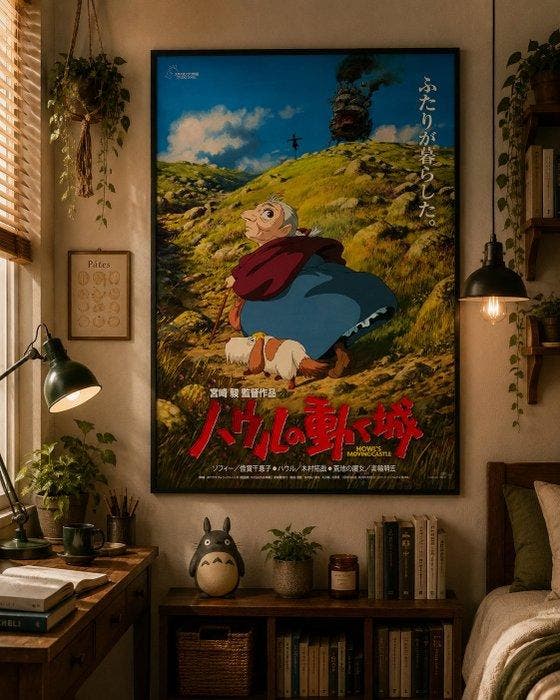 Hayao Miyazaki - Howls Moving Castle — Original Japanese B2, Collections, Cinéma & Télévision