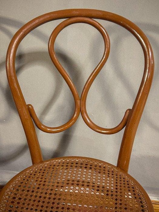 Stoel (4) - Hout, Vienna-stro, Antiquités & Art, Art | Objets design