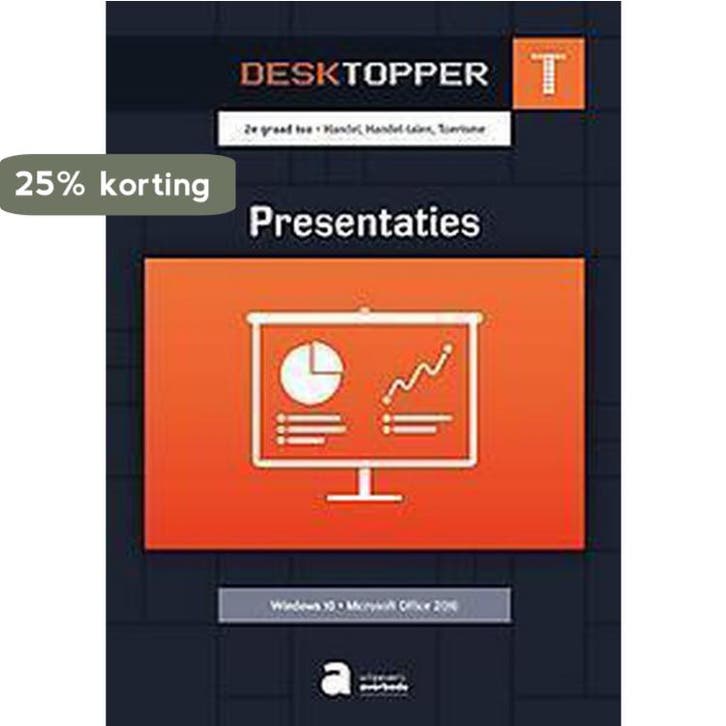 Desktopper T - Presentaties (W10/O2016) - Leerwerkboek -, Boeken, Informatica en Computer, Zo goed als nieuw, Verzenden