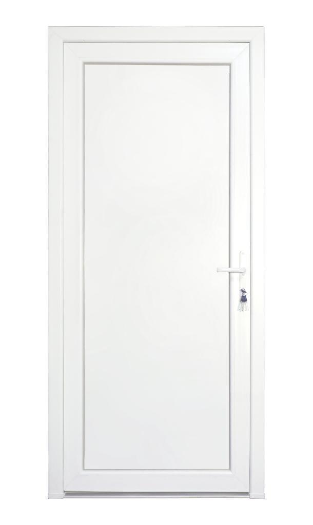 PVC Deur volpaneel Premium b98xh215 cm wit R, Bricolage & Construction, Fenêtres & Moustiquaires, Enlèvement ou Envoi