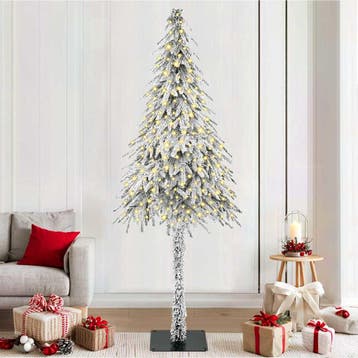 vidaXL Kerstboom met 300 LED met standaard Wit 210 cm PE en, Verzenden, Nieuw