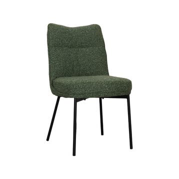 Stoel Lennon | Forest | Royal Boucle | Zwart Metalen Frame, Verzenden