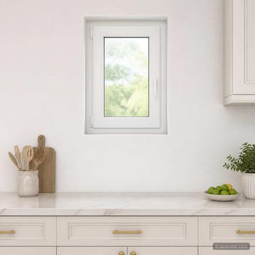 vidaXL Kleur binnenkant kelderraam Wit RISOR 40 x 70 cm, Verzenden, Nieuw