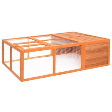 vidaXL Dierenhok voor buiten 150x100x50 cm massief vurenhout, Verzenden