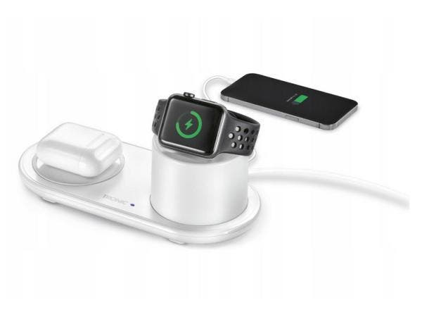 Veiling - TRONIC Multifunctionele Inductielader 3in1 HG 0744, Télécoms, Téléphonie mobile | Chargeurs pour téléphone