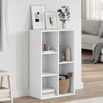 vidaXL Boekenkast/dressoir 50x25x80 cm bewerkt hout wit, Verzenden, Nieuw