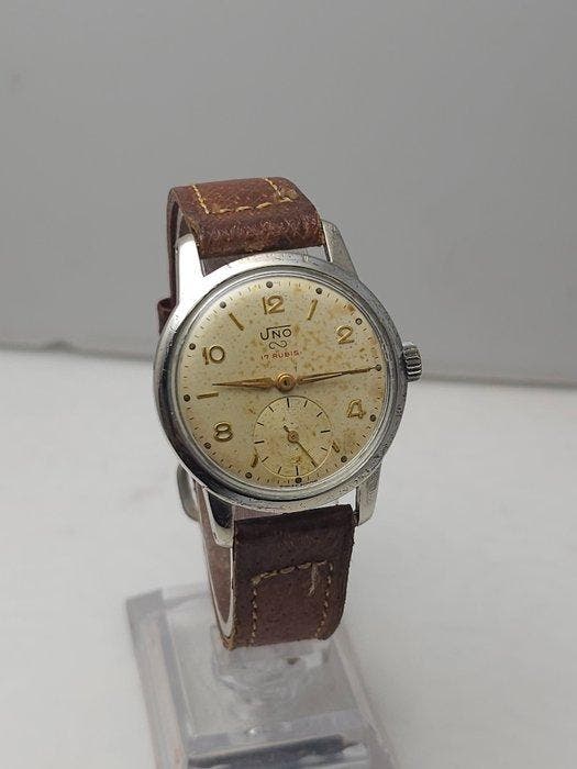 Uno - Classics - Zonder minimumprijs - 12038 - Heren - 1950, Handtassen en Accessoires, Horloges | Heren