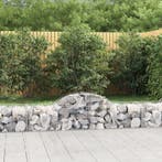 vidaXL Schanskorven 3 st gewelfd 200x50x40/60 cm, Tuin en Terras, Bloempotten, Verzenden, Nieuw