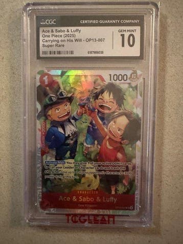 Bandai - 14 Card - One Piece Secret rare, Carte promo, Nieuw