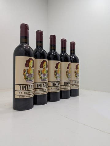 2020 Casarojo, Tintafina - Ribera del Duero - 5 Flessen, Nieuw
