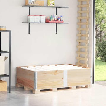 vidaXL Palletopzetranden 2 st 150x100 cm massief grenenhout, Verzenden
