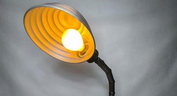 Bureaulamp - Aluminium, Metaal - Industriële Art Déco, Antiek en Kunst