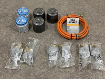 Veiling - Toebehoren voor gasbrander set 13-delig