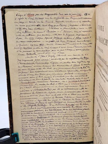 [Livre annoté] - Joseph Joullietton - Histoire de la Marche