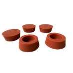 Conische siliconen stoppen 58/68 mm 5 stuks (Poedercoaten), Verzenden, Nieuw